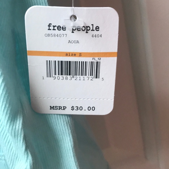 Free People Light Blue V Neck Tank - Picture 3 of 4